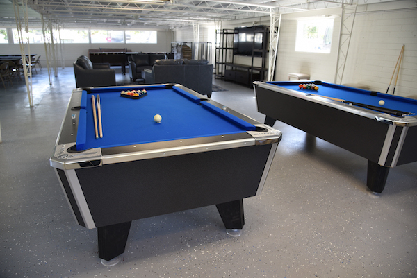 pool tables and loung