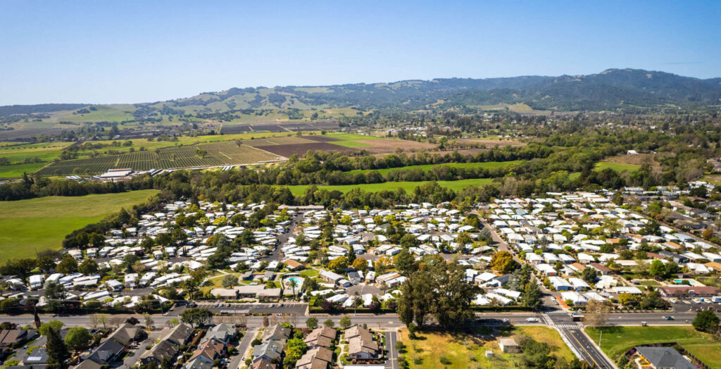 Aerial view of Moon Valley